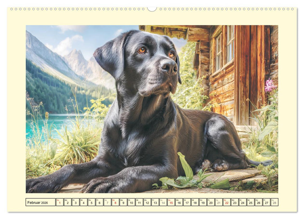 Labrador Retriever. Labrador-Magie für Herz und Seele (CALVENDO Premium Wandkalender 2026)