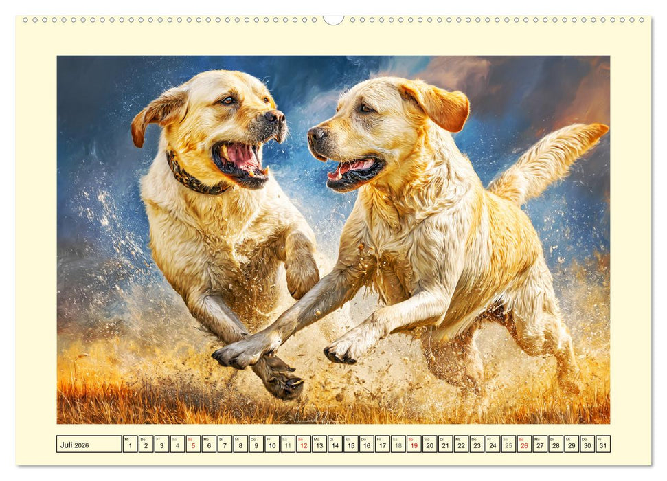 Labrador Retriever. Labrador-Magie für Herz und Seele (CALVENDO Premium Wandkalender 2026)
