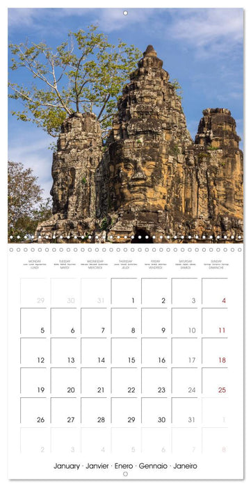 ANGKOR, TEMPLE IN THE JUNGLE (CALVENDO Monthly Calendar 2026)