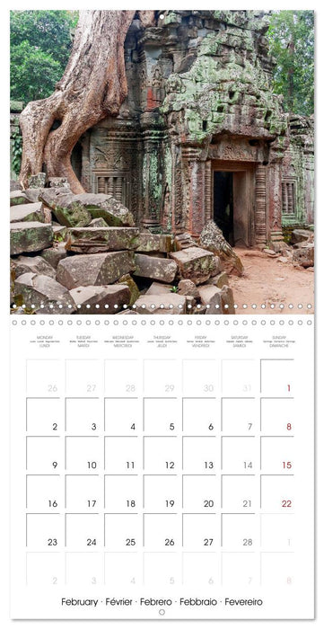 ANGKOR, TEMPLE IN THE JUNGLE (CALVENDO Monthly Calendar 2026)