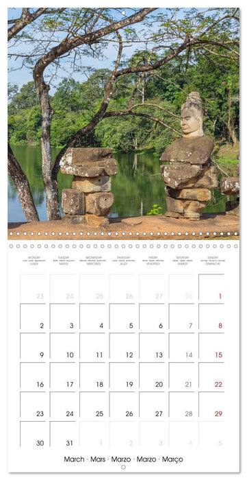 ANGKOR, TEMPLE IN THE JUNGLE (CALVENDO Monthly Calendar 2026)
