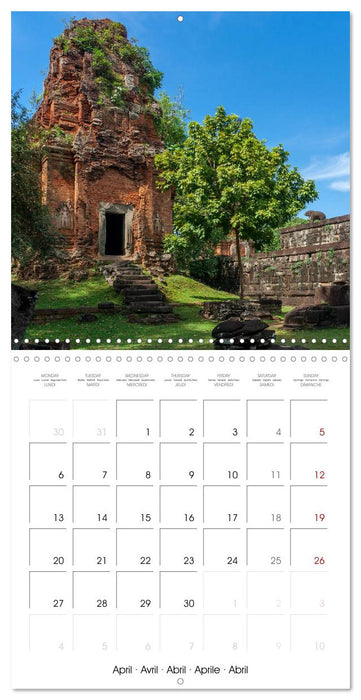 ANGKOR, TEMPLE IN THE JUNGLE (CALVENDO Monthly Calendar 2026)