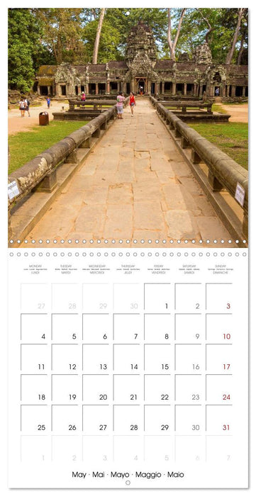 ANGKOR, TEMPLE IN THE JUNGLE (CALVENDO Monthly Calendar 2026)