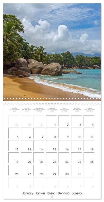 Seychelles, islands in the ocean (CALVENDO Monthly Calendar 2026)