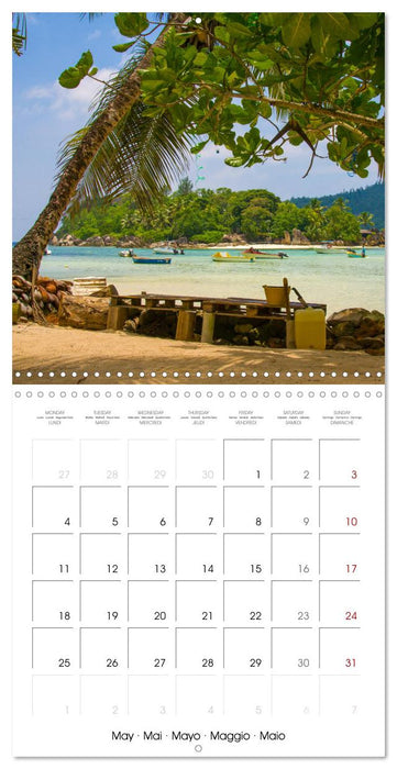 Seychelles, islands in the ocean (CALVENDO Monthly Calendar 2026)