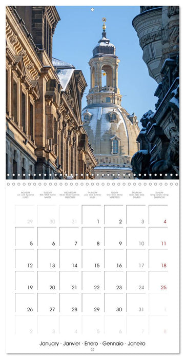 Dresden seasons of a city (CALVENDO Monthly Calendar 2026)