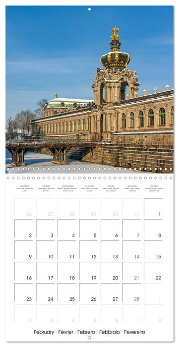 Dresden seasons of a city (CALVENDO Monthly Calendar 2026)
