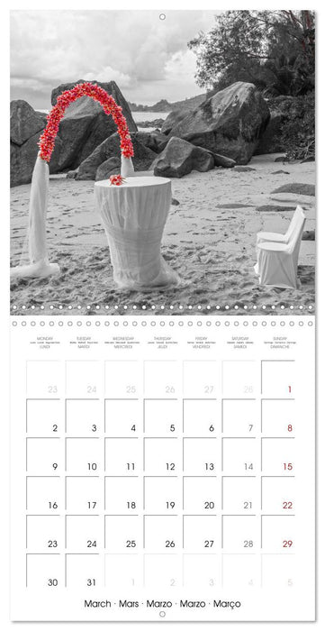 Red spots around the world (CALVENDO Monthly Calendar 2026)