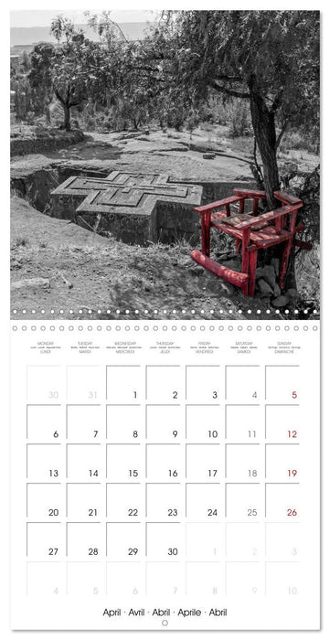 Red spots around the world (CALVENDO Monthly Calendar 2026)