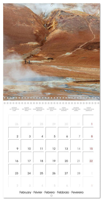 COLOURS OF ICELAND (CALVENDO Monthly Calendar 2026)