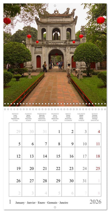 Colours of Vietnam (CALVENDO Monthly Calendar 2026)