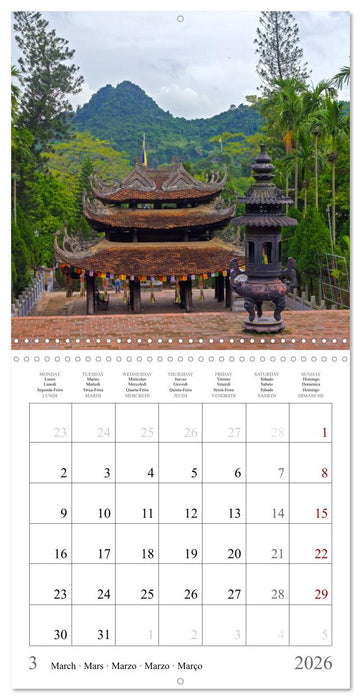 Colours of Vietnam (CALVENDO Monthly Calendar 2026)