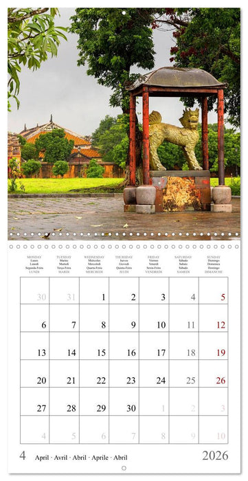 Colours of Vietnam (CALVENDO Monthly Calendar 2026)