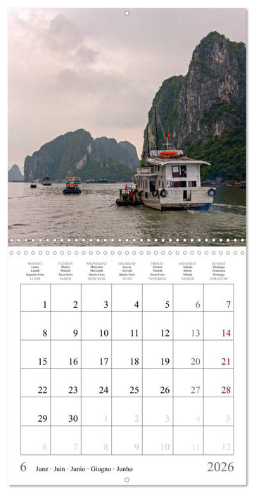 Colours of Vietnam (CALVENDO Monthly Calendar 2026)