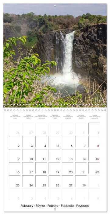 Victoria Falls natural wonders on the Zambezi (CALVENDO Monthly Calendar 2026)