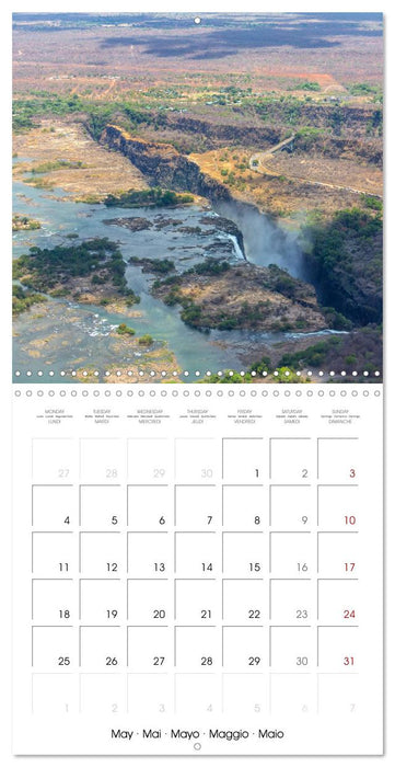 Victoria Falls natural wonders on the Zambezi (CALVENDO Monthly Calendar 2026)