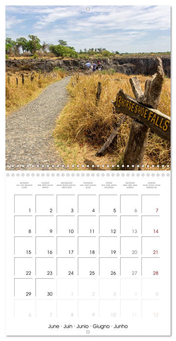Victoria Falls natural wonders on the Zambezi (CALVENDO Monthly Calendar 2026)
