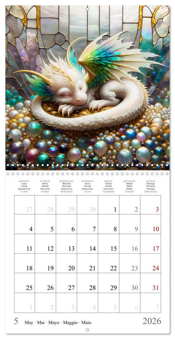 De jolis bébés dragons (CALVENDO Calendrier mensuel 2026)