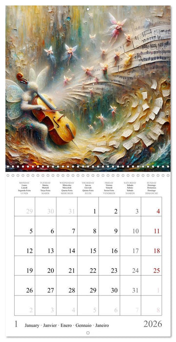 Concert des anges (CALVENDO Calendrier mensuel 2026)