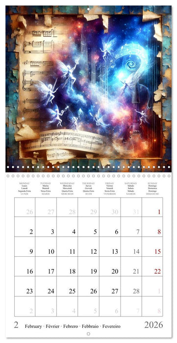 Concert des anges (CALVENDO Calendrier mensuel 2026)