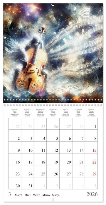 Concert des anges (CALVENDO Calendrier mensuel 2026)