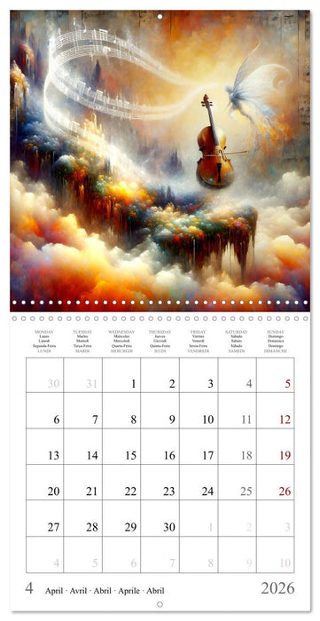 Concert des anges (CALVENDO Calendrier mensuel 2026)