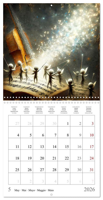 Concert des anges (CALVENDO Calendrier mensuel 2026)