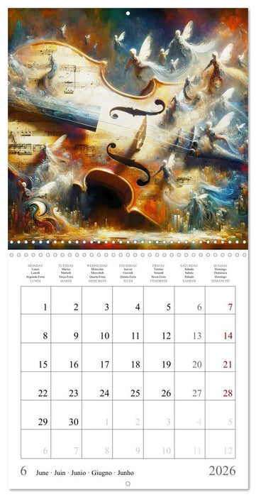 Concert des anges (CALVENDO Calendrier mensuel 2026)