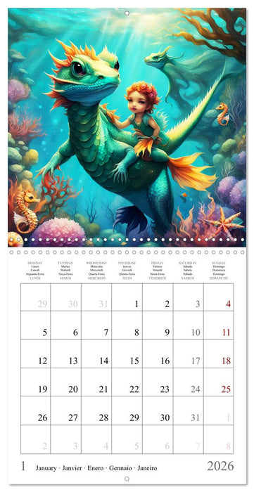 Fantasy underwater world (CALVENDO Monthly Calendar 2026)