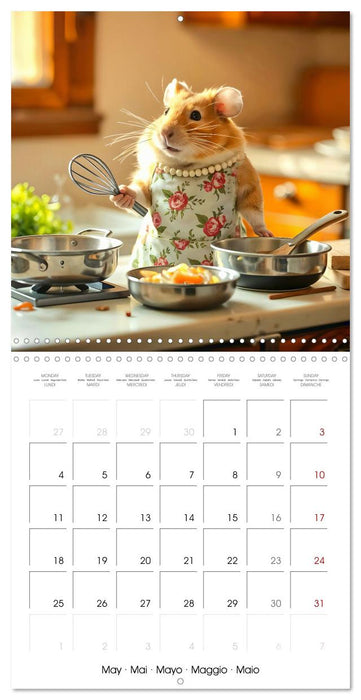 Hamster housekeeping - little paws and big Jobs (CALVENDO Monthly Calendar 2026)