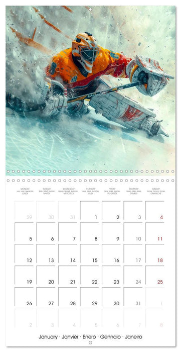THE SPIRIT OF ICE HOCKEY (CALVENDO Monthly Calendar 2026)