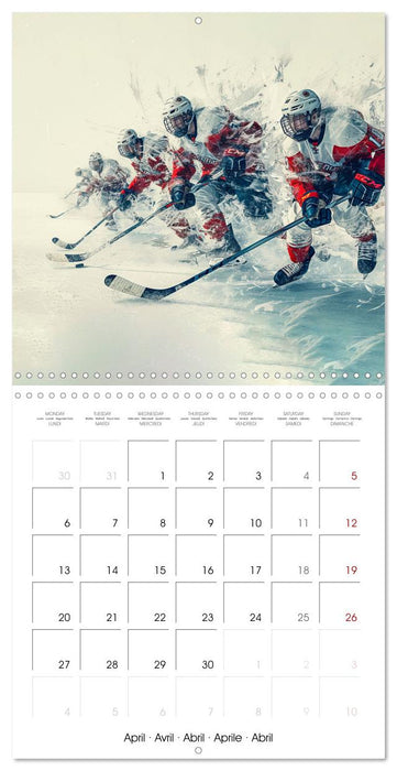 THE SPIRIT OF ICE HOCKEY (CALVENDO Monthly Calendar 2026)