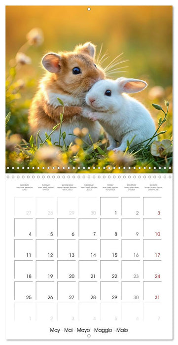 Hamster heart and paw friends (CALVENDO Monthly Calendar 2026)