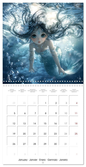 Mermaid Dreams - A Year of Enchanted Oceans (CALVENDO Monthly Calendar 2026)