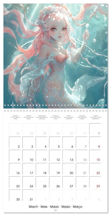 Mermaid Dreams - A Year of Enchanted Oceans (CALVENDO Monthly Calendar 2026)