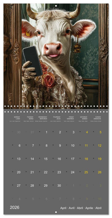 Silly cows - Terribly charming characters (CALVENDO Monthly Calendar 2026)