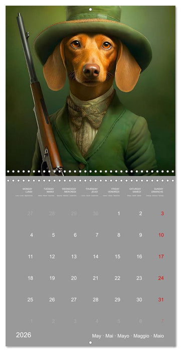 If dogs were humans (CALVENDO Monthly Calendar 2026)