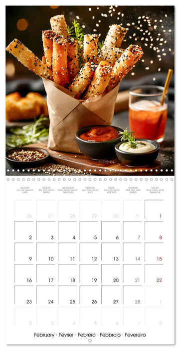 Fast Food Fiesta: 365 Days of Fast Food Delights (CALVENDO Monthly Calendar 2026)