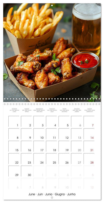 Fast Food Fiesta: 365 Days of Fast Food Delights (CALVENDO Monthly Calendar 2026)