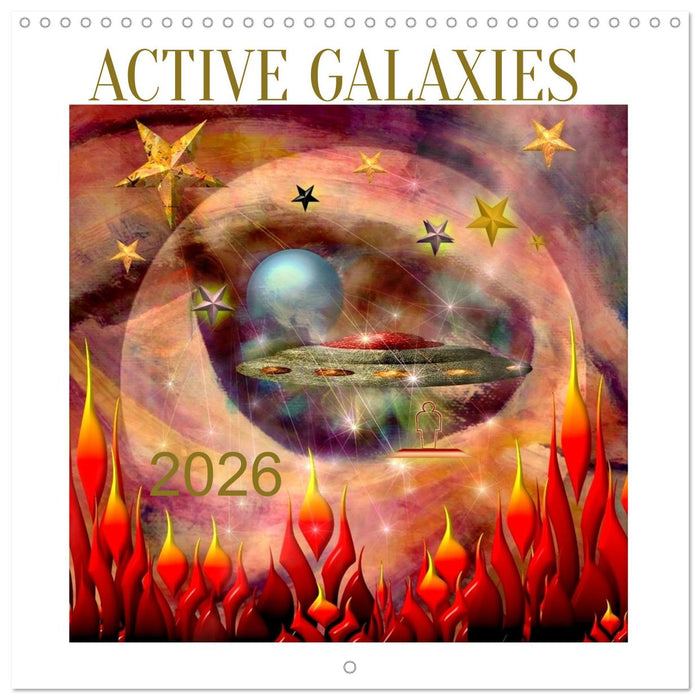 ACTIVE GALAXIES (CALVENDO Monthly Calendar 2026)