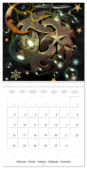 ACTIVE GALAXIES (CALVENDO Monthly Calendar 2026)