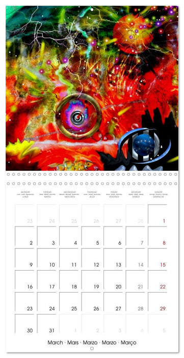 ACTIVE GALAXIES (CALVENDO Monthly Calendar 2026)