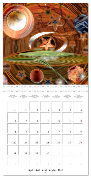 ACTIVE GALAXIES (CALVENDO Monthly Calendar 2026)