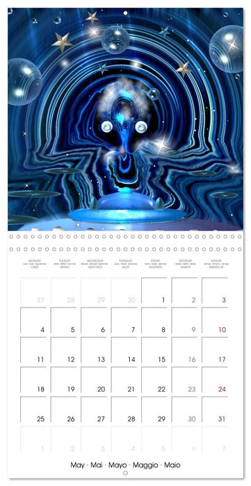 ACTIVE GALAXIES (CALVENDO Monthly Calendar 2026)