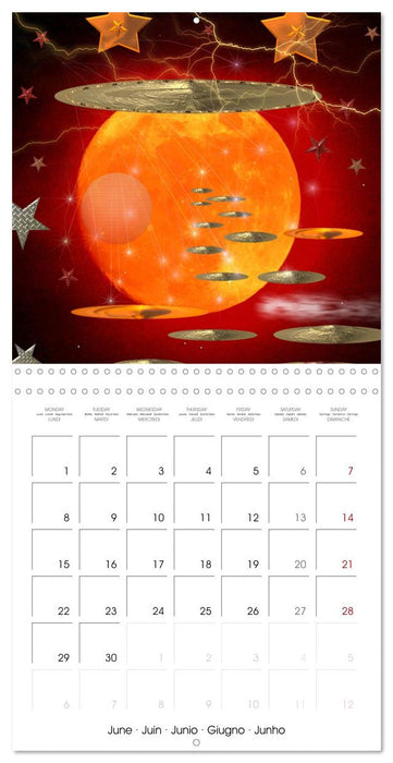 ACTIVE GALAXIES (CALVENDO Monthly Calendar 2026)