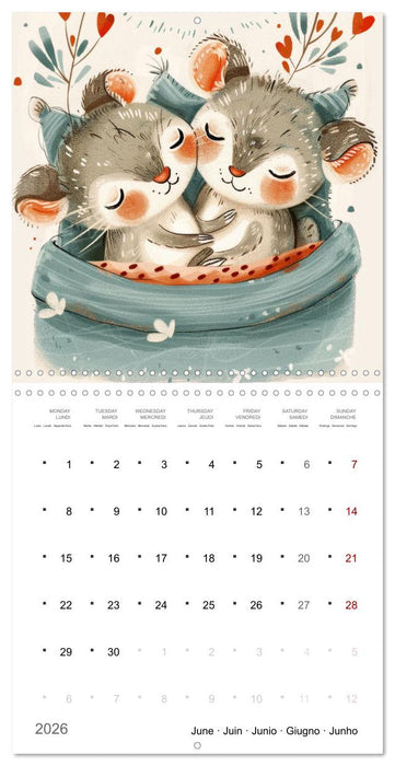 Through the year with love (CALVENDO Monthly Calendar 2026)