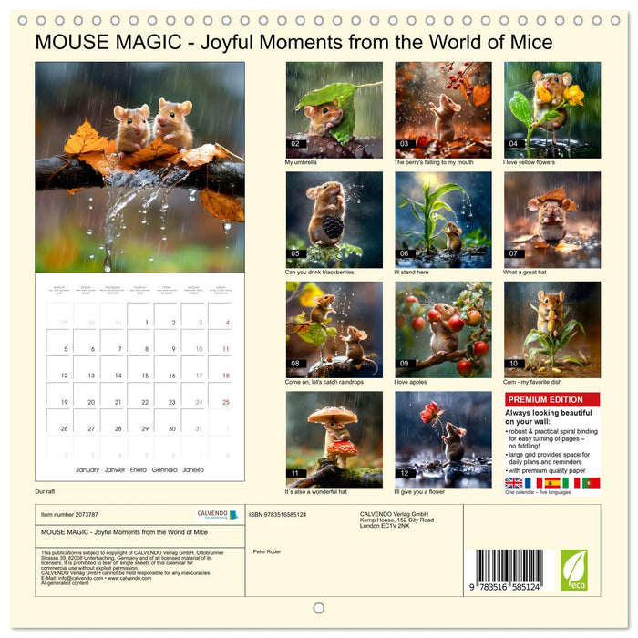 MOUSE MAGIC - Joyful Moments from the World of Mice (CALVENDO Monthly Calendar 2026)