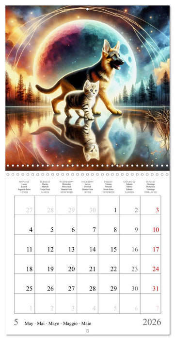 Des amis inhabituels (CALVENDO Calendrier mensuel 2026)