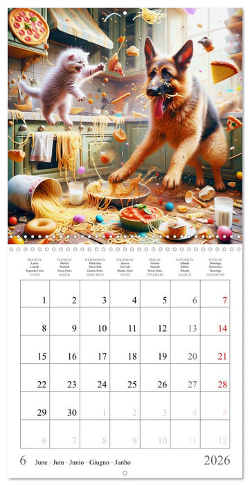 Des amis inhabituels (CALVENDO Calendrier mensuel 2026)