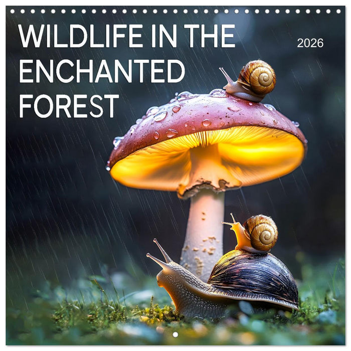 WILDLIFE IN THE ENCHANTED FOREST (CALVENDO Monthly Calendar 2026)